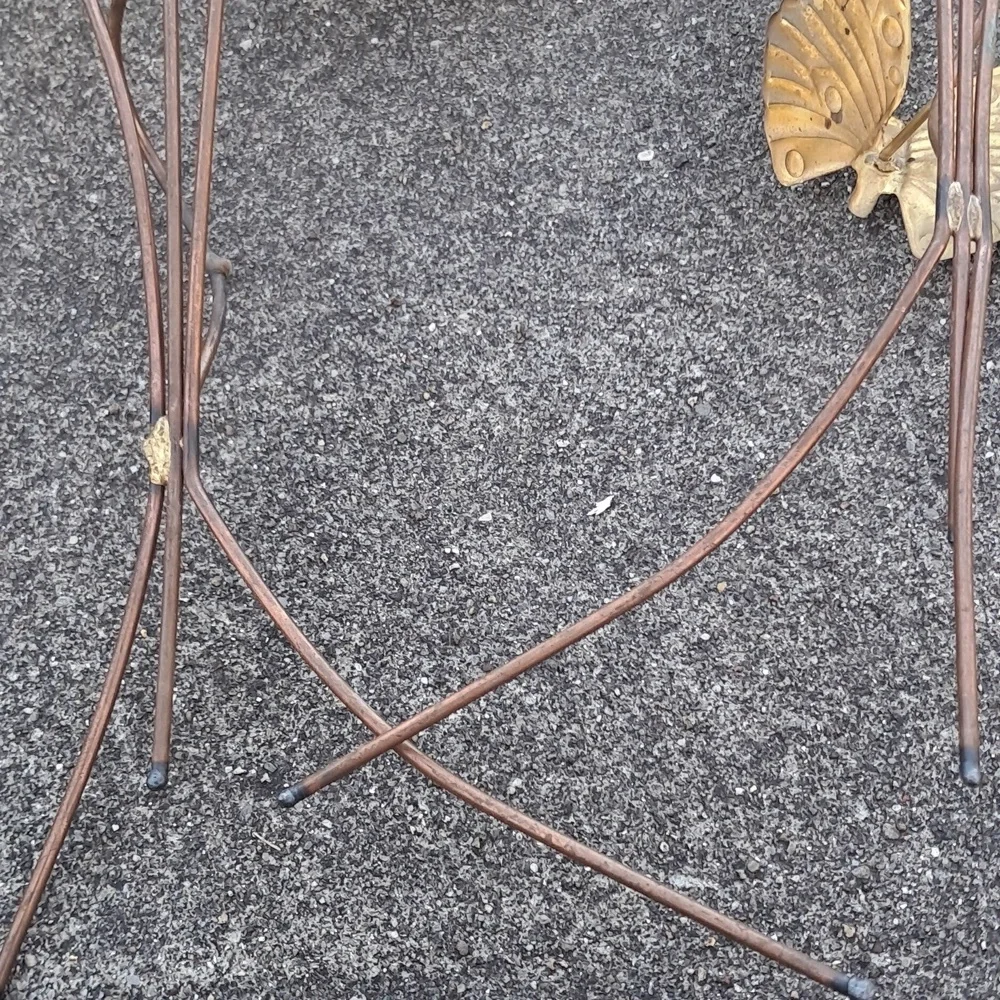 3 Vintage MCM Pair Brass Metal Butterfly Hummingbird Flower Art Wall Hangings